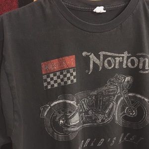 Vintage Looking Norton Motorcycles Black T-Shirt